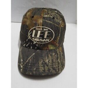 Lee Nissan Since 1982 Logo Emblem Camo Cap Hat Adult Adjustable